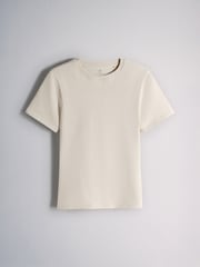 The Set 8 Pack Short Sleeve Skinny Fit Crew Neck Tops Neutral/Black/Brown/White - Image 7 of 11