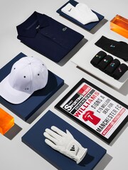 Guante de golf blanco de piel Ultimate de adidas Golf - Imagen 6 de 6
