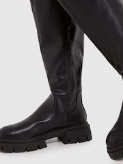 Schuh Dara Chunky Pull On Knee Boots - Image 3 of 4