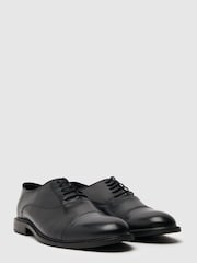 Schuh Rex Toe Cap Black Smart Shoes - Image 2 of 4