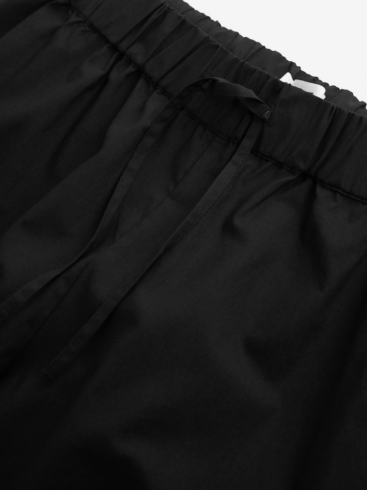 Black Drawstring Waist Mens Kurta Trousers - Image 3 of 3