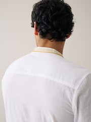 White Mens Long Length Kurta - Image 5 of 7