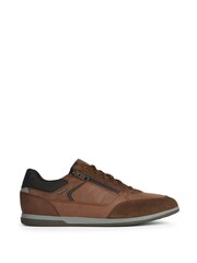 Geox Mens Renan Brown Trainers - Image 1 of 6