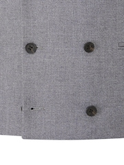 Skopes Silver Harcourt Double Breasted Slim Fit Suit Waistcoat - Image 5 of 5