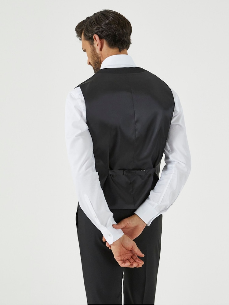 Skopes Black Montague Suit: Waistcoat - Image 2 of 6