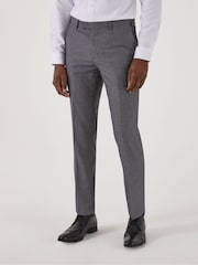 Skopes Silver Harcourt Tapered Fit Suit Trousers - Image 1 of 4