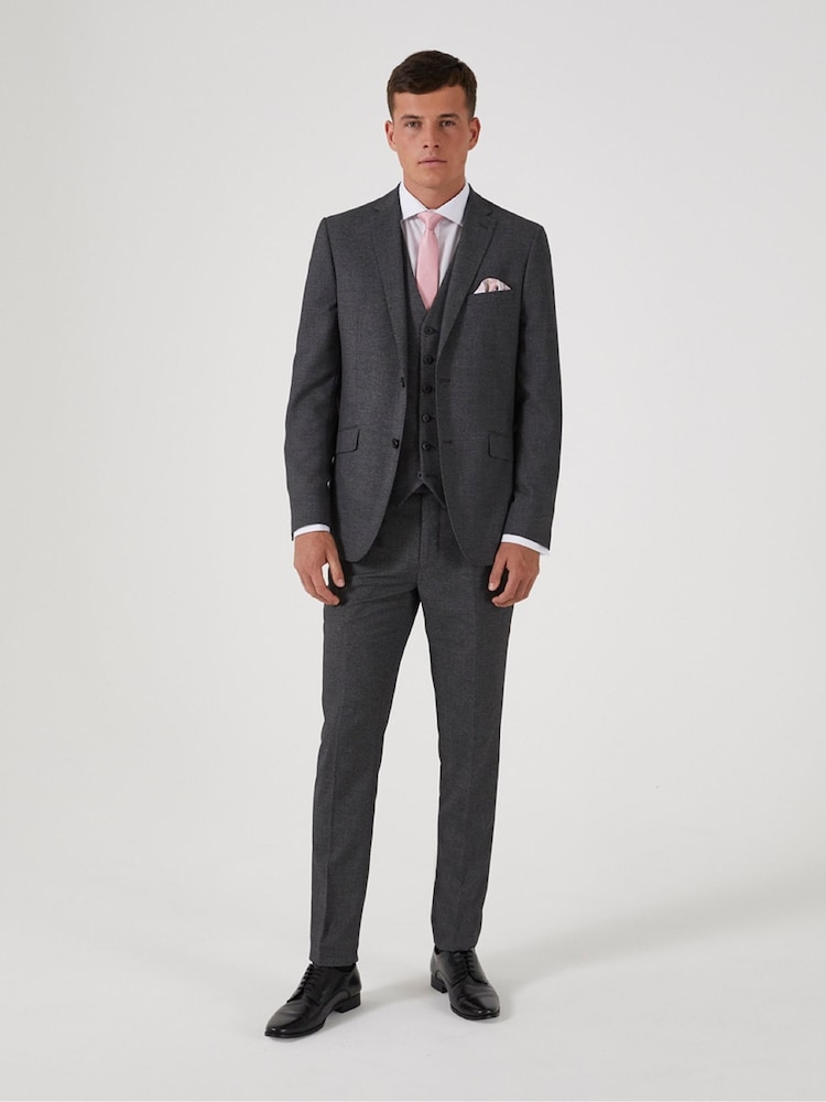 Skopes Grey Harcourt Slim Fit Suit Jacket - Image 3 of 5