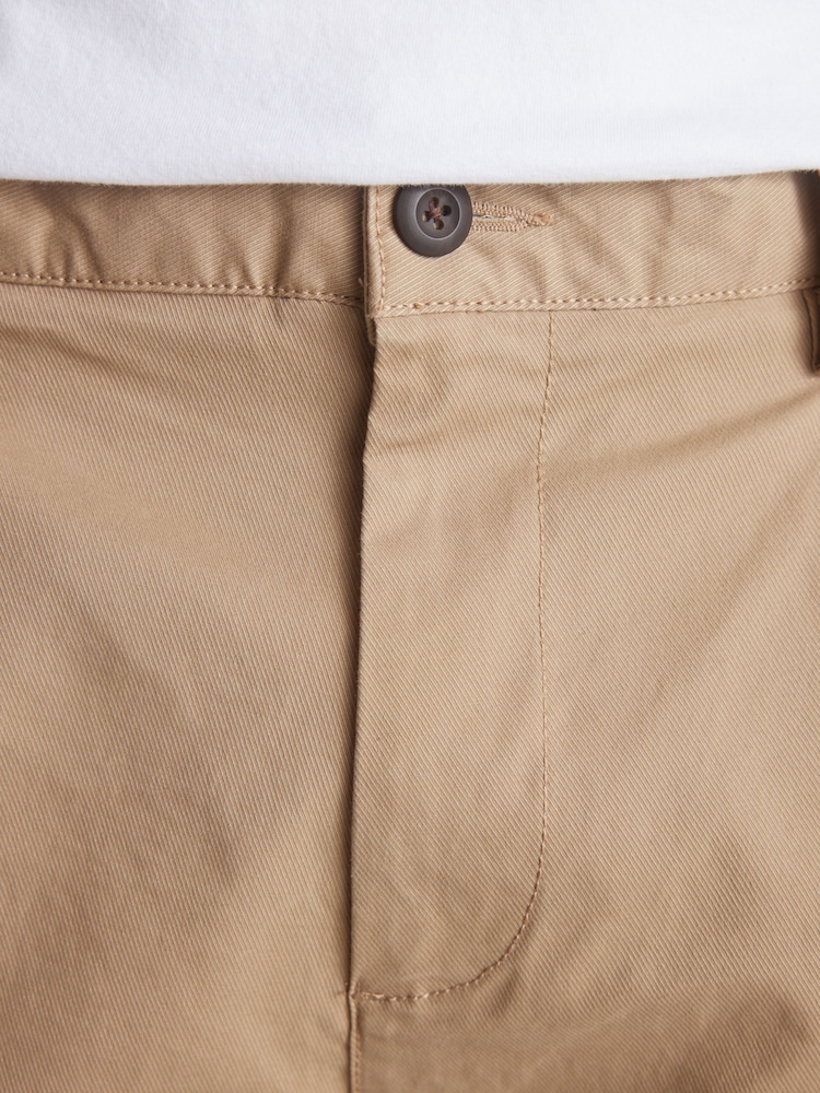 Stone Slim Single Pleat Stretch Chino Trousers - Image 2 of 7