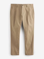 Stone Slim Single Pleat Stretch Chino Trousers - Image 4 of 7