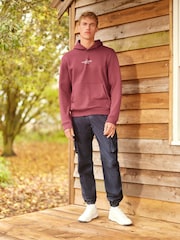 Navy Blue Regular Tapered Stretch Utility Cargo Trousers - Image 2 of 5