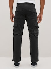 Black Belted Tech Cargo Trousers - Image 2 of 9