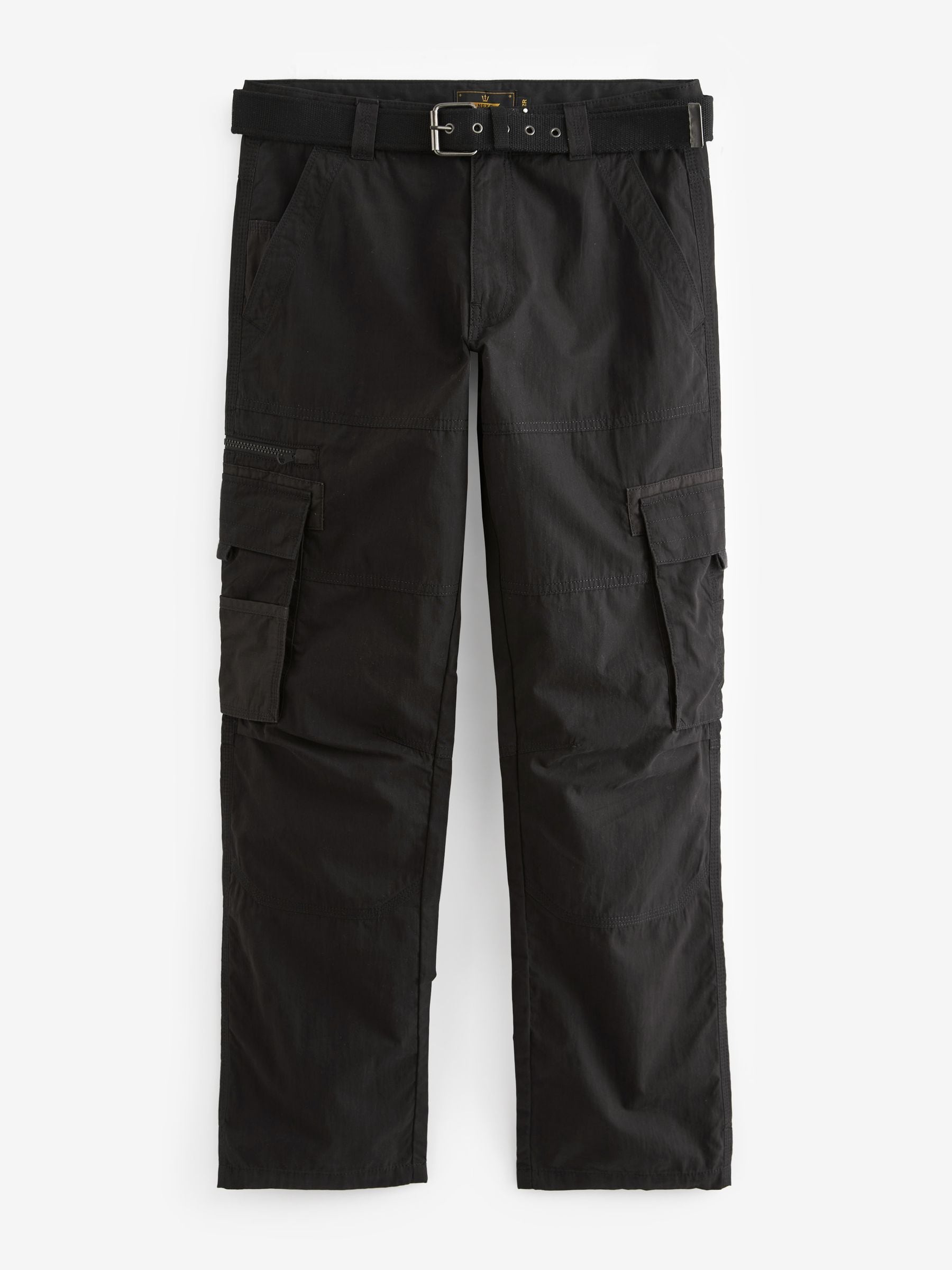 Buy Black Belted Tech Cargo Trousers from Next USA