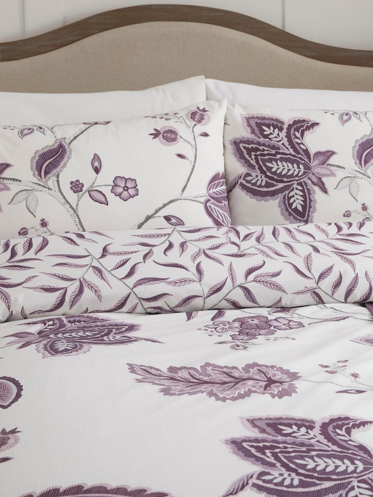 Dreams & Drapes Purple Samira Duvet Cover and Pillowcase Set - Image 2 of 4