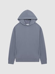 Reiss Ashley Blue Kace Garment Dye Hoodie - Image 2 of 6