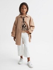 Reiss Camel Carmen 4-9 yrs Wool Cape - Image 1 of 3