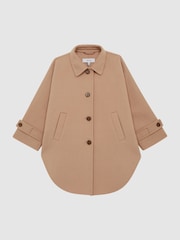 Reiss Camel Carmen 4-9 yrs Wool Cape - Image 2 of 3