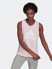 adidas Light Pink Essentials Big Logo Tank Top - Image 1 of 6