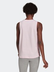 adidas Light Pink Essentials Big Logo Tank Top - Image 2 of 6