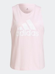adidas Light Pink Essentials Big Logo Tank Top - Image 6 of 6