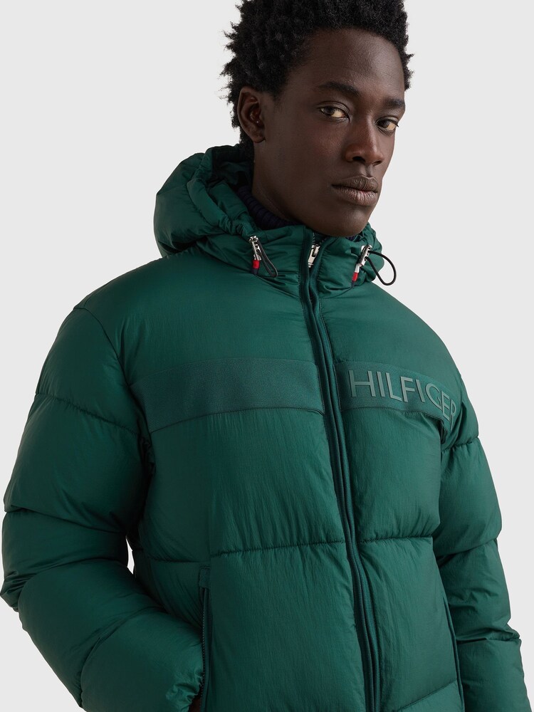 Tommy Hilfiger Green High Loft Puffer Jacket - Image 3 of 5