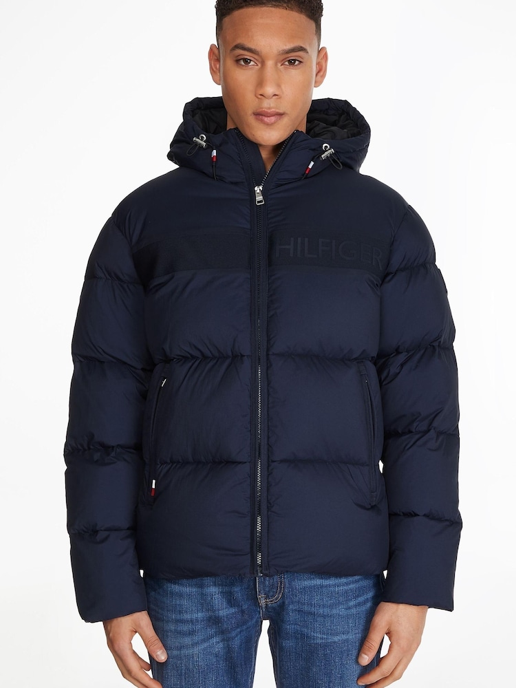 Tommy Hilfiger Blue High Loft Puffer Jacket - Image 1 of 5