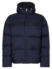 Tommy Hilfiger Blue High Loft Puffer Jacket - Image 4 of 5
