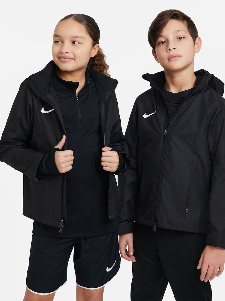 Nike Black/White Dri-FIT Academy Training Rain Jacket - Image 3 of 10