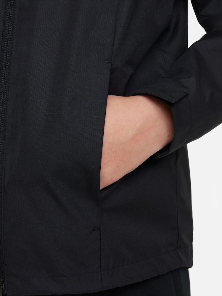 Nike Black/White Dri-FIT Academy Training Rain Jacket - Image 8 of 10