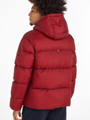Tommy Hilfiger Red High Loft Puffer Jacket - Image 2 of 3