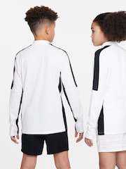 Nike White/Black Dri-FIT Academy Half Zip Training Drill Top - Image 5 of 8