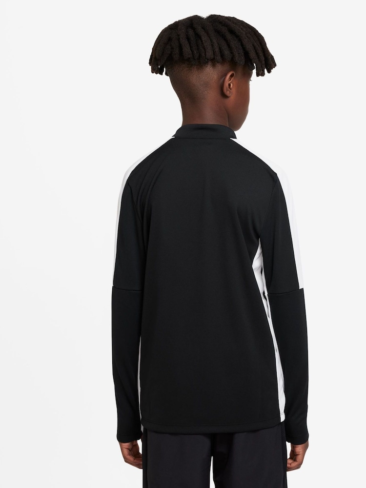 Nike Black/White Dri-FIT Academy Half Zip Training Drill Top - Image 2 of 8