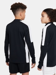 Nike Black/White Dri-FIT Academy Half Zip Training Drill Top - Image 5 of 8