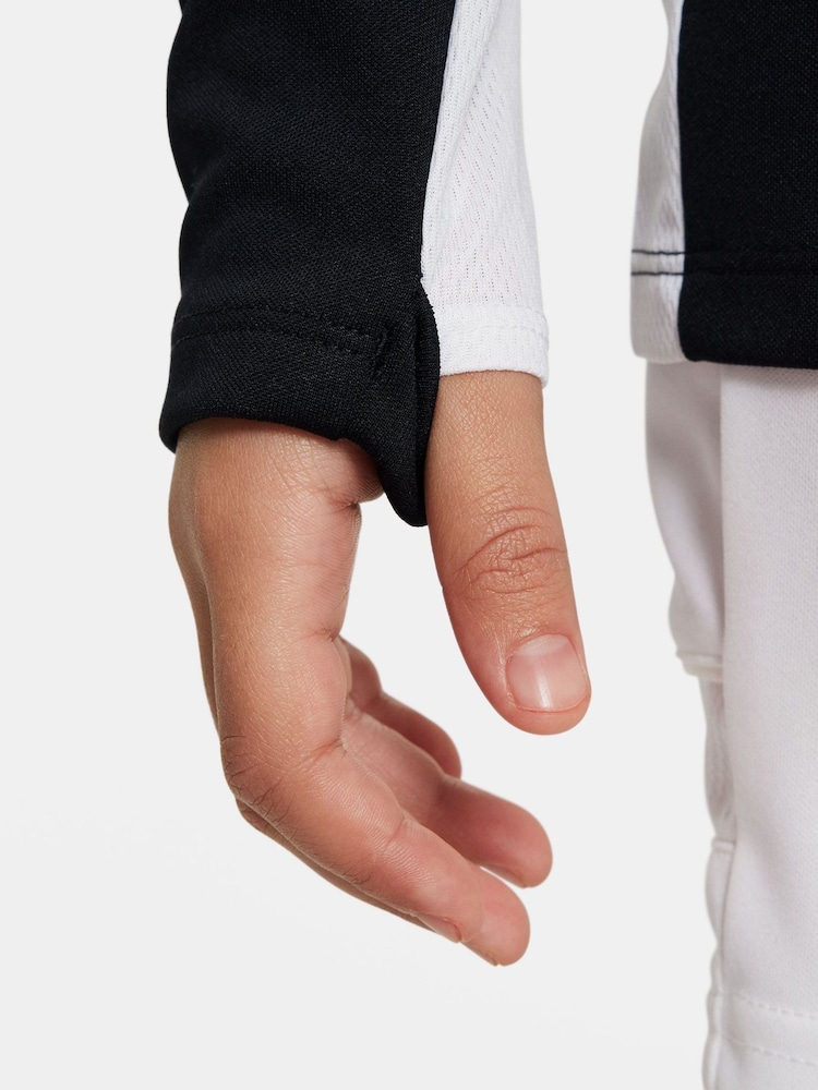 Nike Black/White Dri-FIT Academy Half Zip Training Drill Top - Image 8 of 8