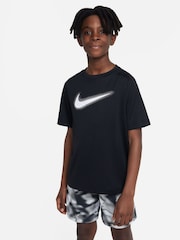 Nike Black Dri-FIT Multi Graphic Training T-Shirt - Image 1 of 4