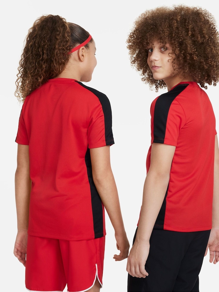 Nike University Red/Black Dri-FIT Academy Training T-Shirt - Image 2 of 5