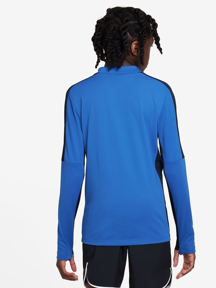Nike Royal Blue /Navy/White Dri-FIT Academy 25 Half Zip Drill Top - Image 2 of 7
