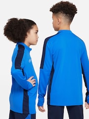 Nike Royal Blue /Navy/White Dri-FIT Academy 25 Half Zip Drill Top - Image 4 of 7
