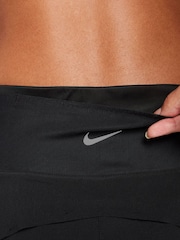 Nike Black Dri FiT Swift Mid Rise 3 Inch 2 in 1 Running Shorts with Pockets - Image 5 of 10
