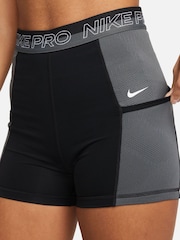 Nike Black/Grey Pro Dri-FIT 3-Inch Shorts - Image 4 of 5