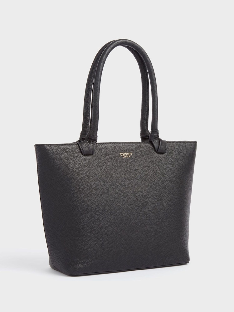 OSPREY LONDON Tan The Collier Leather Shoulder Tote Bag - Image 2 of 4