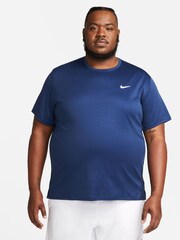 Nike Royal Blue Dri-FIT Miler UV Running T-Shirt - Image 1 of 5