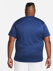 Nike Royal Blue Dri-FIT Miler UV Running T-Shirt - Image 2 of 5