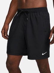 Nike Black Dri-FIT Form 7 inch Unlined Training Shorts - Image 1 of 6