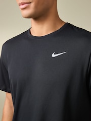 Nike Black Dri-FIT Miler Running T-Shirt - Image 4 of 4