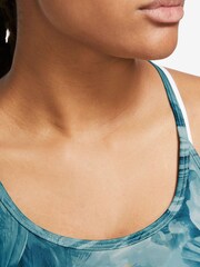 Nike Blue One Dri-FIT Cropped All Over Print Tank Top - Image 3 of 3