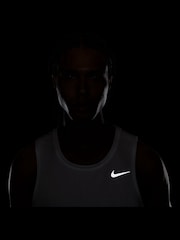Nike White Dri-FIT Miler Running Vest Top - Image 12 of 12