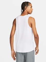 Nike White Dri-FIT Miler Running Vest Top - Image 2 of 12
