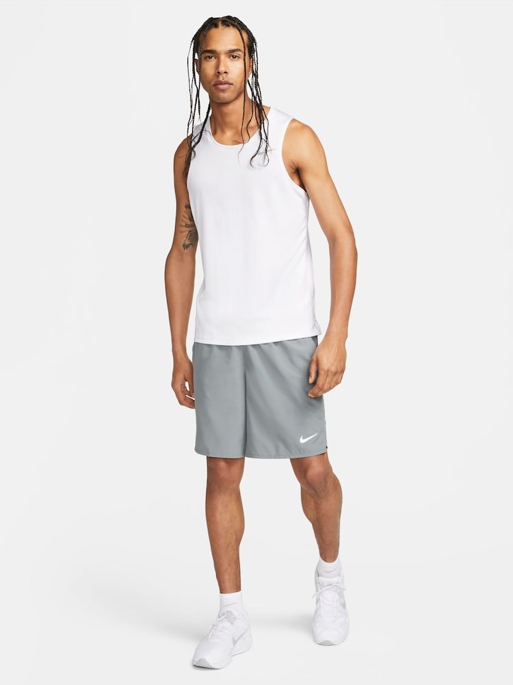 Nike White Dri-FIT Miler Running Vest Top - Image 3 of 12