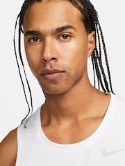 Nike White Dri-FIT Miler Running Vest Top - Image 7 of 12