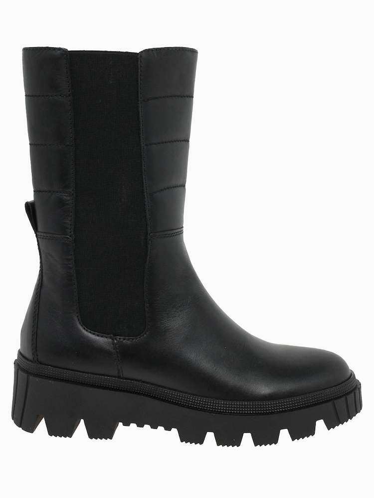 Gabor Jelena Black Leather Fashion Boots - Image 1 of 5